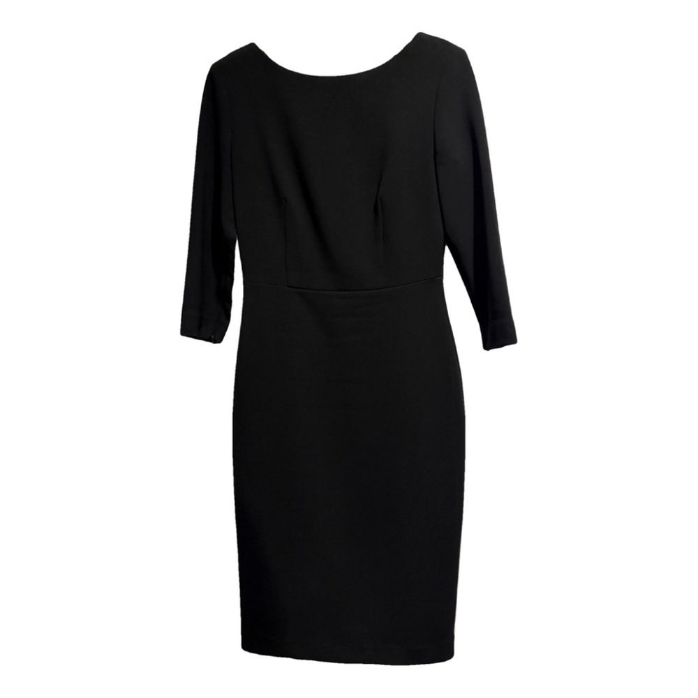 Theory Black Sheath Dress with 3/4 Sleeves